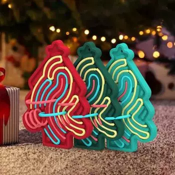 Рождественская елка сенсорная доска для снятия стресса двухсторонняя силиконовая полоска фиджет доска для развития мелкой моторики детей развивающая игрушка-бизиборд мятный зеленый