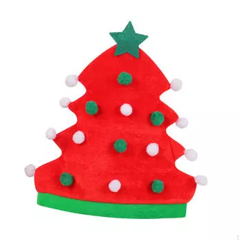 Рождественская елка шляпа костюм аксессуар ролевые игры выпускной бал женщины мужчины сценическое представление бал рождественский макияж красный