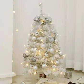 Рождественская елка со светодиодной подсветкой Рождественская елка с бантом и шарами Мини Рождество S