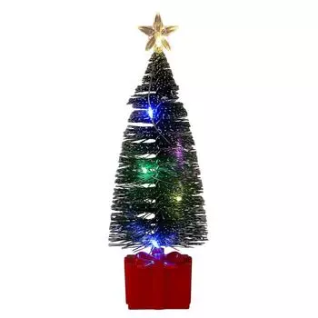 Рождественская елка Статуя Светильник Светодиодный Светильник Настольное Украшение Для Детей Подарки (красный)