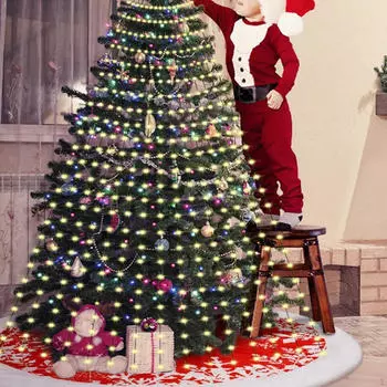 Рождественская елка свет Рождественский декор для Дня благодарения Свадьбы В помещении На Открытом Воздухе Warm White