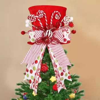 Рождественская елка Topper Hat Большой Красный Art Crafts Friend Gifts Лучшие рождественские украшения