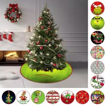 Рождественская елка юбка украшения для дома рождественские елочные украшения юбка орнамент праздничные праздничные украшения для вечеринок в помещении на открытом воздухе One Size