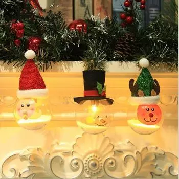 Рождественская елка, украшение, рождественская елка, подвесной шар, светодиодное рождественское украшение, домашний декор своими руками Santa Claus