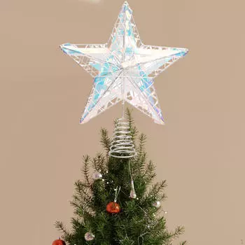 Рождественская елка, украшение в виде звезды, милое праздничное рождественское украшение для жизни белый