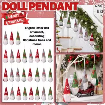 Рождественская елка украшения безликий гном кулон аксессуары подвесные украшения One Size