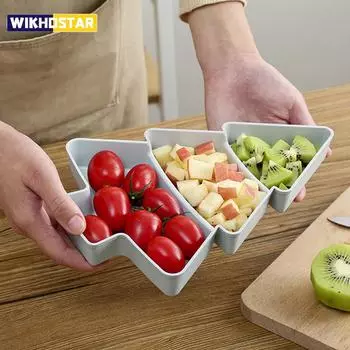 Рождественская елка, ваза с фруктами, домашняя тарелка для закусок, пластиковая тарелка для конфет, семена дыни, коробка для сухофруктов, коробка для ленивых закусок розовый