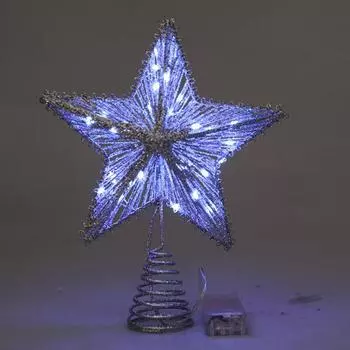 Рождественская елка Yousheng, праздничная железная пентаграмма со светом, создающая атмосферу, рождественское украшение в виде звезды, подарок золотистый