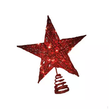 Рождественская елка верхушка звезда световой реквизит романтический верхний свет для офиса красный