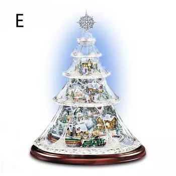 Рождественская елочная музыкальная шкатулка Снеговик оконное стеклянное украшение Водонепроницаемая наклейка из ПВХ Рождественско-зимнее новогоднее украшение as the picture