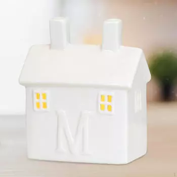 Рождественская фарфоровая деревенская постройка, керамика для внутреннего стола, украшение стола белый