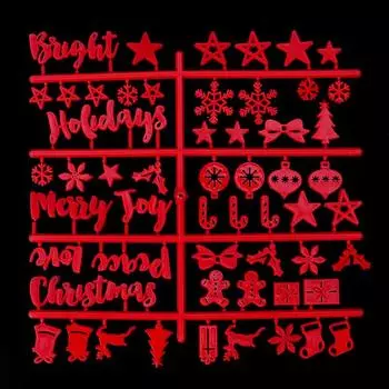 Рождественская фетовая вывеска Пластиковые буквы для войлочных букв Доска для вывески