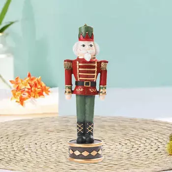 Рождественская фигурка Щелкунчика, украшение из смолы, фестивальный декор, прочное праздничное украшение для Falchion in hand Figure