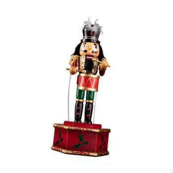 Рождественская фигурка Щелкунчика, украшение, музыкальная шкатулка, кукольный настольный орнамент для стола