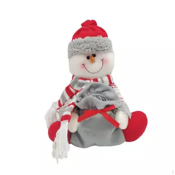 Рождественская фигурка снеговика кукла ручная работа легкая мягкая статуэтка домашний декор рождественское украшение
