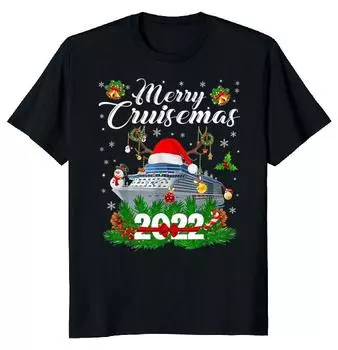 Рождественская футболка унисекс Merry Cruisemas 2022 S