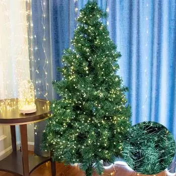 Рождественская гирлянда 20 м с пультом дистанционного управления, водонепроницаемая, 8 режимов, для рождественской елки, свадеб, вечеринок, внутреннего и наружного украшения стен, зеленая светодиодная лампа с медной проволокой разноцветный