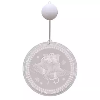 Рождественская гирлянда 3D подвесные светильники светодиодные фонари колокольчики снежинки лось украшения фонарики гирлянды на батарейках украшение окна