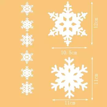 Рождественская гирлянда из снежинок, елочные украшения: Праздничные украшения для окон