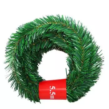 Рождественская гирлянда из сосны, 0,5 м, зеленая искусственная рождественская елка, комплект гирлянд из ротанга, рождественская сосновая стена