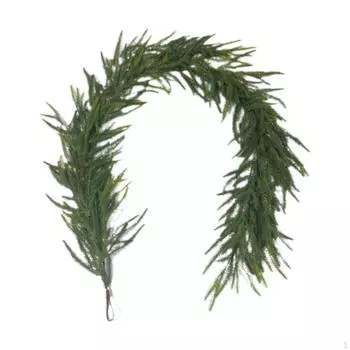 Рождественская гирлянда из сосны, зеленое подвесное украшение, гирлянда для декорации вечеринки на лестнице, 1.8m