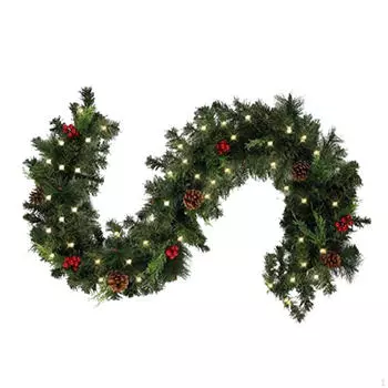 Рождественская гирлянда, подвесное украшение для входной двери офиса, для внутреннего и наружного использования 180cm