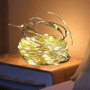 Рождественская гирлянда светодиодных огней, атмосфера, декоративная фея для заднего двора