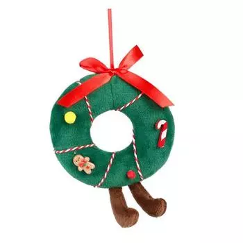 Рождественская грибная плюшевая игрушка Рождественская елка Плюшевая игрушка Венок Шоколадный торт Мягкая кукла Праздничная вечеринка Украшение дома Фестивальный подарок D