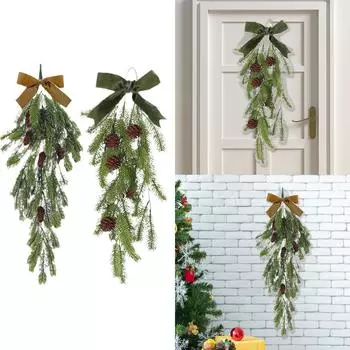 Рождественская каплевидная гирлянда креативное подвесное украшение для праздничного новогоднего дома