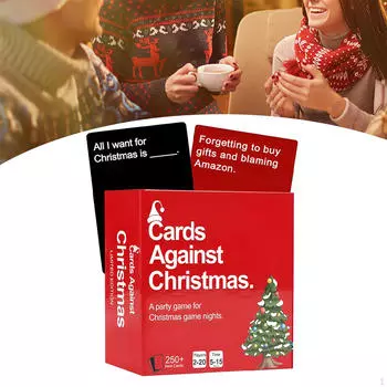 Рождественская карточная игра, настольная игра, праздничная вечеринка, развлекательный семейный вечер, подарок для вечеринки,