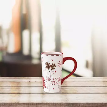 Рождественская кофейная чашка Кружка для завтрака Чайная чашка Nordic Kitchenware Milk для ежедневного использования Cafe Santa Claus