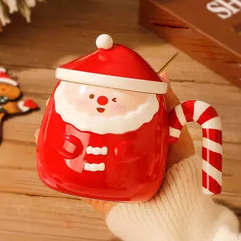 Рождественская кофейная кружка, чашка для воды и чая, 460 мл. Посуда для напитков и молока. Подарки на новоселье. Style A