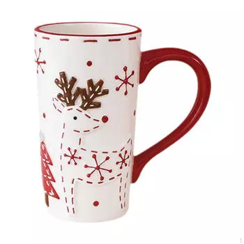 Рождественская кофейная кружка, молочная кружка, чайная чашка, скандинавские стаканчики для воды, многоразовый завтрак для офиса Santa Claus