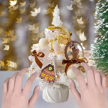 Рождественская коллекция декора из искусственной елки Фотореквизит Настольное рождественское украшение 30cm