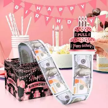 Рождественская копилка, держатель для денежного подарка, легкая сборка своими руками, яркий цвет, сюрприз, подарочная коробка для денег B