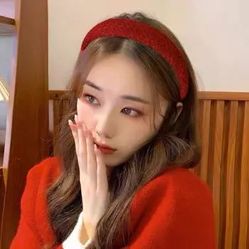 Рождественская красная повязка на голову, винтажная широкая повязка для волос, легкая нескользящая петля для волос для женщин и девочек, аксессуары для волос, головные уборы, реквизит для праздничных фотосессий H