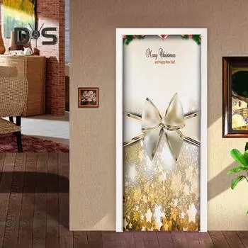 Рождественская крышка входной двери снеговик дерево веселый рождественский фон двери баннер подвесное украшение для праздничного домашнего декора B