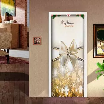 Рождественская крышка входной двери снеговик дерево веселый рождественский фон двери баннер подвесное украшение для праздничного домашнего декора E