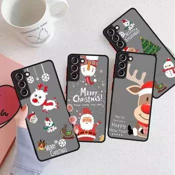 Рождественская кукла DeerMatte чехол для Samsung Galaxy S22 S20 S21 FE S10 S9 Plus S8 Capa Note 20 Ultra 10 Lite Phone Fundas Samsung S22 5G