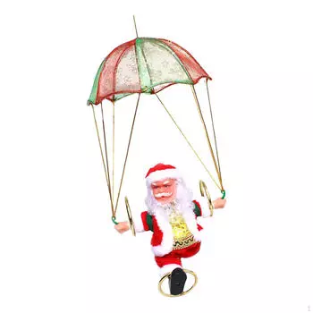 Рождественская кукла-парашют электрическая милая рождественская игрушка на год в подарок