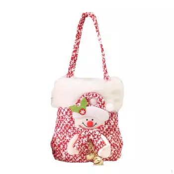 Рождественская кукла Подарочная сумка Угощение Милый чулок Декоративный Портативный Декор Многоразовая Сумка Snowman