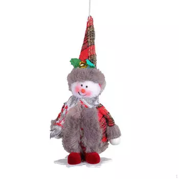 Рождественская кукла подвеска украшение дерево для входной двери свадебные стены snowman 9x7x18cm