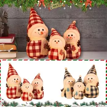 Рождественская кукла-снеговик Рождественская кукла Украшения Праздничные подарки Декорации для оформления витрин торговых центров One Size темно-синий