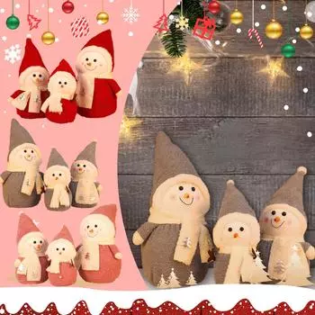 Рождественская кукла-снеговик Рождественская кукла Украшения Праздничные подарки Декорации для оформления витрин торговых центров One Size