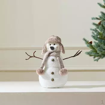 Рождественская кукла-снеговик, украшение, декор, милая зимняя тема, дисплей, ремесло, настольная 60cmx25cmx14cm