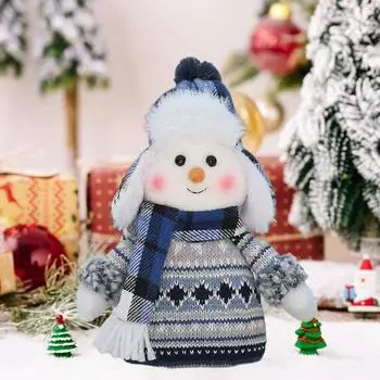 Рождественская кукла-снеговик Yousheng, плюшевая игрушка, фигурка снеговика, рождественские украшения для украшения дома, центральные украшения для стола, вечеринка у камина A