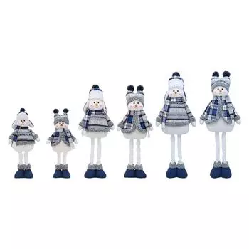 Рождественская кукла телескопические ножки мягкое украшение для новогоднего стола столешница