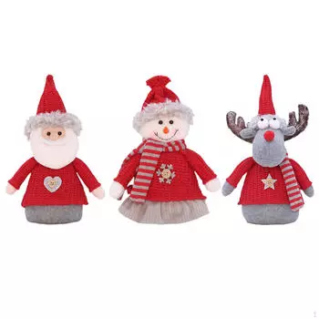 Рождественская кукла, украшение, фигурка, украшение на Рождество для камина Santa