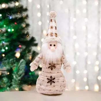Рождественская кукла, украшения, Санта, снеговик, лось, плюшевые рождественские украшения, коллекционная настольная плюшевая кукла Санта для праздничного домашнего декора Santa Claus