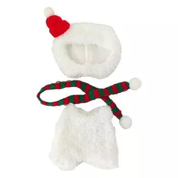 Рождественская кукольная одежда, плюшевая кукольная одежда, пушистый кукольный костюм, рождественские сувениры для вечеринки A